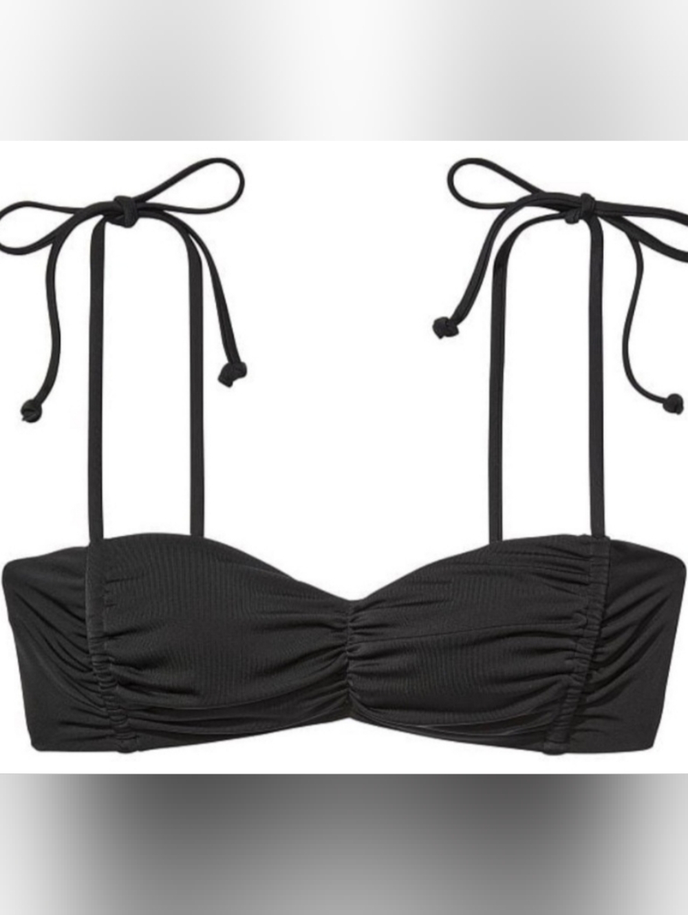 S VS Swim Ruched Bralette Bikini Top Tropical Island Getaway